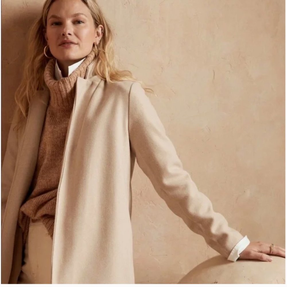 Banana Republic BRUSHED KNIT LONG JACKET NWOT